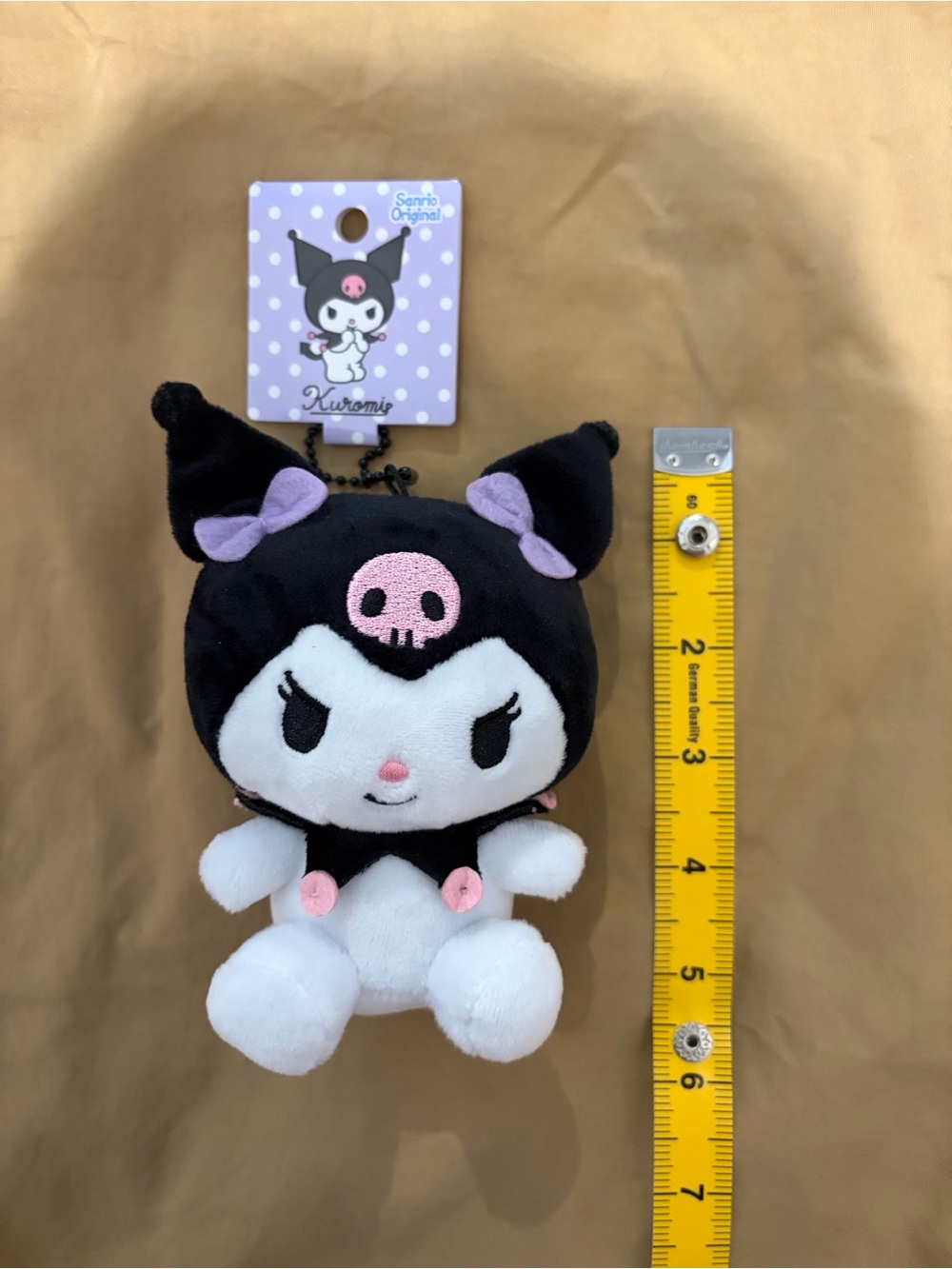 NEW Sanrio Plush Kuromi Mascot Holder Keychain